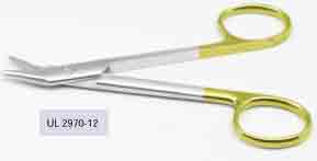  , Wire Cutting Scissors, angled, serrated