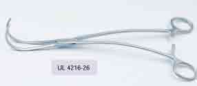 Хирургический зажим, Ligating Forceps(DeBakey), изогнутый, длина 260мм UL 4216-26